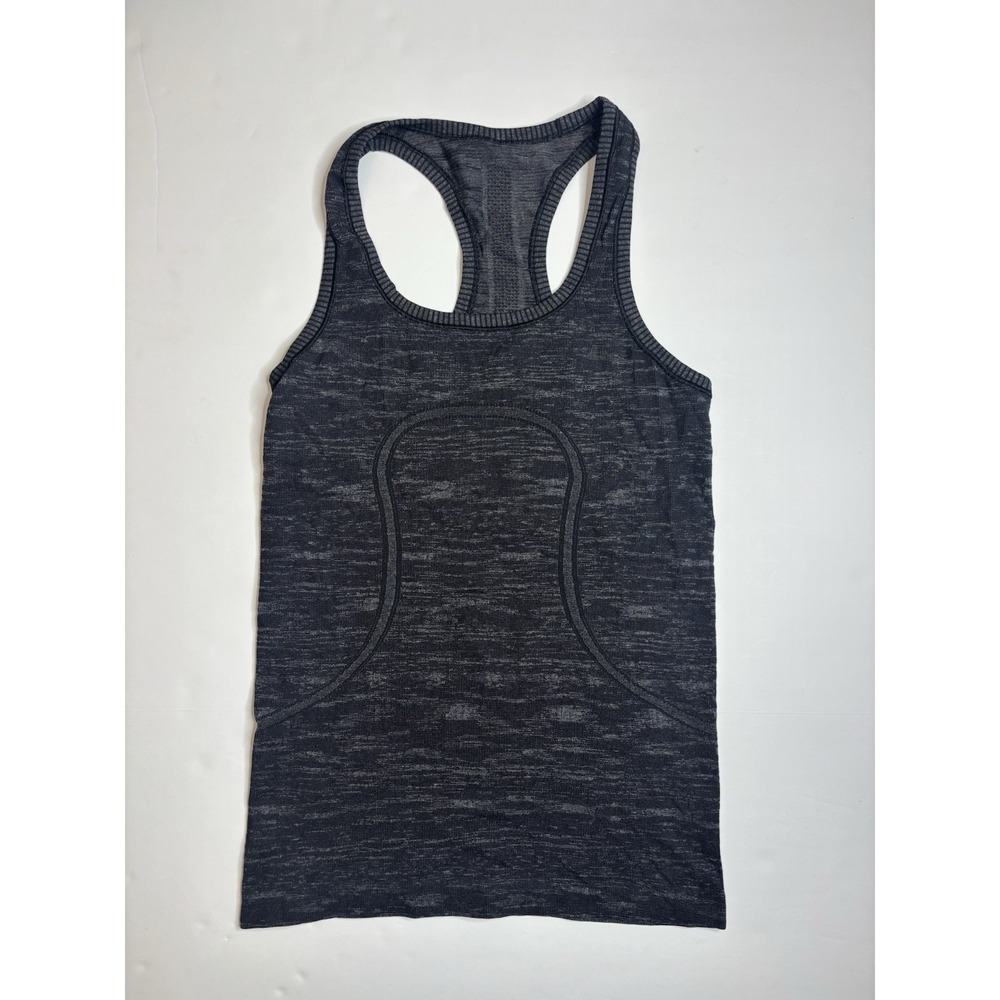Lululemon Women's Swiftly Tech Racerback Tank Top Size 4 Charcoal Athletic S